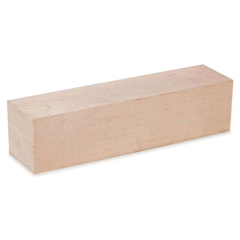 Soft Maple Wood Turning Stock - Thickness:3" - Width:3" - Length:12"